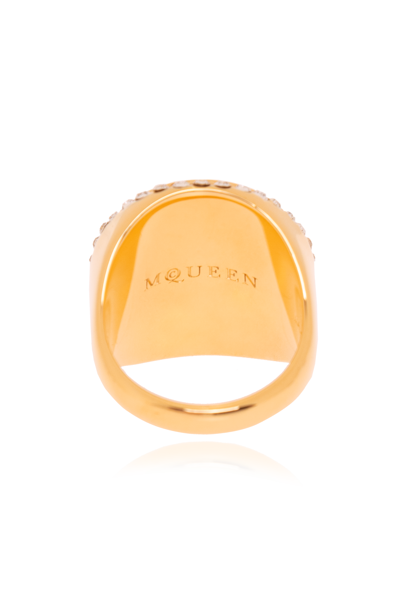 アクセサリーその他 ALEXANDER MCQUEEN Woman Jewel Gold 807027J160G 4135 Gold Brass ring Alexander McQueen - Vitkac AS